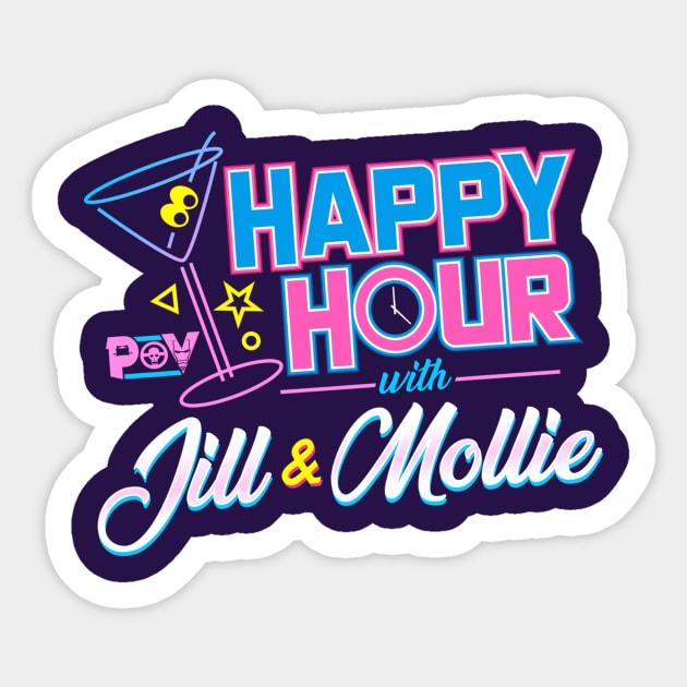 Happy Hour with Jill & Mollie Sticker by Jake Berlin